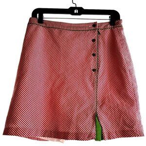 Tommy Hilfiger Golf Skort Pink & White Striped Golf Skirt Size 6